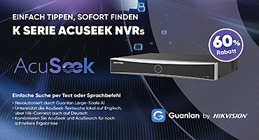 HIKVISION K Serie AcuSeek NVR Aktion