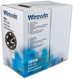 Wirewin KAT6 Patchkabelbox, grau, S/STP 