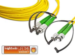 Lightwin High Quality Duplex LWL Patchkabel, SM, FC/APC - ST/APC
