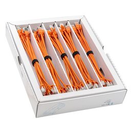 SLIM KAT6A 10 Gigabit Lightpatchkabel, 0,15m, U/FTP, Ø 3,8mm, orange, 50-Pack