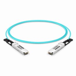 Lightwin 100GBit QSFP28 Long-Range  AOC-Kabel (Active Optical Cable) 