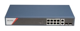 Hikvision DS-3E1512HP-SI-8P2T2F - 10-Port 1 Gbps PoE + 2-Port 1 Gbps SFP Switch