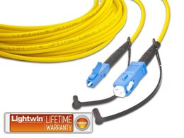 Lightwin High Quality Simplex LWL Patchkabel, SM, LC - SC