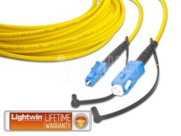 Lightwin High Quality Simplex LWL Patchkabel, SM, LC - SC, A1