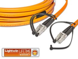 Lightwin High Quality Flat-Duplex LWL Patchkabel, MM OM2, LC - LC