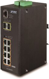 PLANET Industrial 8-Port Gbit PoE(at) + 2Port SFP managed Switch
