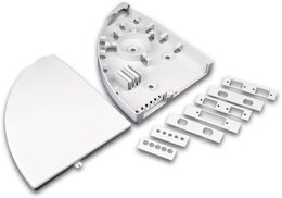 Lightwin FTTx Wanddose für 2x SC simplex Kupplungen, ohne Pigtails, weiß