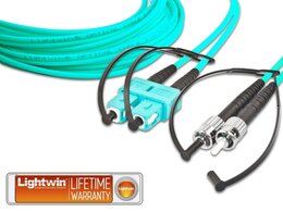 Lightwin High Quality Duplex LWL Patchkabel, MM OM3, SC - ST 