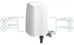 QuWireless QuMax für RUTX10, IP67 Outdoor Gehäuse mit WiFi Dual-Band & Bluetooth Antenne