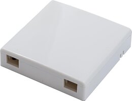 Lightwin FTTx Wanddose für 2x SC simplex / LC duplex Kupplungen, ohne Pigtails, weiß