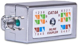 Wirewin KAT6A Modul zur Verbindung von 2 Verlegekabeln, toolless