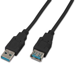 Wirewin USB 3.0 Kabel, A-Stecker/A-Buchse, schwarz
