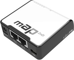 MikroTik mAP mit QCA9531 650Mhz CPU, 64MB RAM, 2xLAN, Dual Chain 2.4Ghz 802.11b/g/n