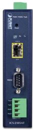 PLANET IP30 Industrial 1-port RS232/422/485 Serial Device Server w/ 100BASE-FX SFP