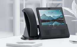 Ubiquiti UniFi Phone Touch Max, VoIP Premium Desktop Smart-Telefon, schwarz
