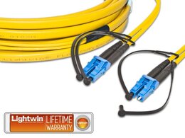 Lightwin High Quality Flat-Duplex LWL Patchkabel, SM, LC - LC