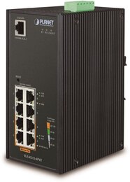 PLANET Industrial 8-Port Gbit PoE (at) + 2-Port Gbit Switch