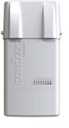 MikroTik BaseBox 5 mit 600Mhz Atheros, 64MB RAM, 1x Gbit, USB, miniPCI-e, PoE