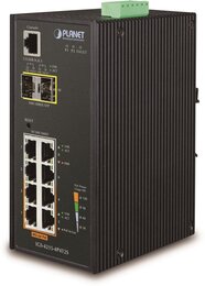 PLANET Industrial 8-Port Gbit PoE(at) + 2Port SFP Switch