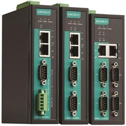 Moxa NPort® RS-232/422/485 Device Server, Industrie Automation, 1-Port, 2x 10/100Base