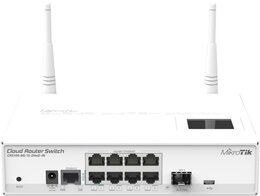 MikroTik CRS109-8G-1S-2HnD-IN Cloud Router Switch mit Atheros, 128MB RAM, 8x Gbit, 1x SFP