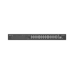 Reyee Reyee 24-Port 10/100Mbps, 2x 1Gbit unmanaged Switch, PoE, 370W