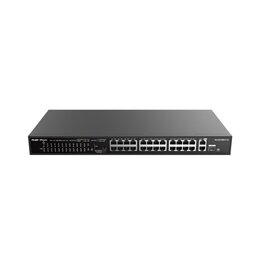 Reyee Reyee 24-Port 10/100Mbps, 2x 1Gbit unmanaged Switch, PoE, 370W