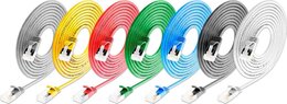 SLIM KAT6A 10 Gigabit Lightpatchkabel rund, U/FTP, Ø 3,8mm, orange 