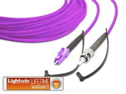Lightwin High Quality Simplex LWL Patchkabel, MM OM4, LC - ST 