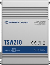 Teltonika IP30 Industrie 8-Port 1Gbit, 2-Port SFP unmanaged Switch, -40°C - +75°C