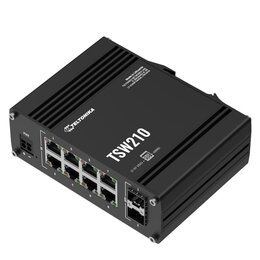 Teltonika IP30 Industrie 8-Port 1Gbit, 2-Port SFP unmanaged Switch, -40°C - +75°C