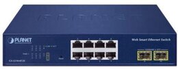 PLANET 8-Port 10/100/1000T + 2-Port 1000X SFP Web Smart Ethernet Switch