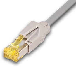 Neutral KAT6A HQ Patchkabel, DRAKA 500MHz, Hirose TM31, LSOH, grau 