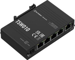 Teltonika IP30 Industrie 5-Port 100 Mbit unmanaged Hutschienen-Switch, -40°C - +75°C