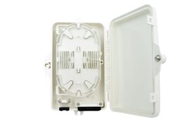 Lightwin FTTx Wanddose für bis zu 8 Fasern, für SC simplex oder LC Duplex Kupplungen