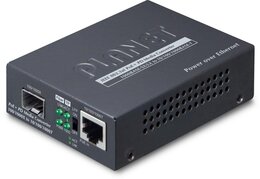 PLANET Industrial 10/100/1000T to 100/1000X SFP Gigabit Converter, 802.3at PoE+