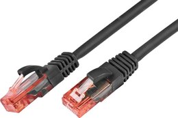 Wirewin KAT6 Patchkabel, U/UTP, LSOH, Lifetime Warranty, schwarz