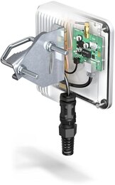 QuWireless QuMini für TRB140, IP67 Outdoor Gehäuse mit LTE Omni-Antenne
