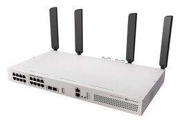 MikroTik Cloud Router Switch, 16+1x 1GB, 8x PoE, 2x SFP+, 2 redundante Netzteile, WiFi