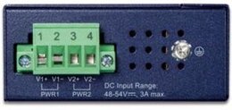 PLANET Industrial 4-Port Gbit 802.3at  PoE + 1-Port 10/100/1000T Switch, -40°C - +75°C