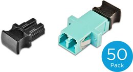 Lightwin High Quality LWL Kupplung, LC, duplex, Multimode OM3, 50er-Pack