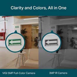 TP-Link VIGI 5MP Full-Color Turret Netzwerk Kamera, 4.0 mm