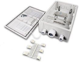 Lightwin IP54 Kunststoff Wandspleissbox mit 24x SC-Simplex
