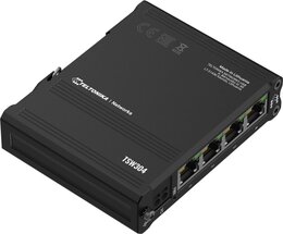 Teltonika IP30 Industrie 4-Port 1Gbit unmanaged Switch, PoE-In, -40°C - +75°C
