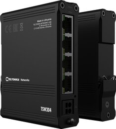 Teltonika IP30 Industrie 4-Port 1Gbit unmanaged Switch, PoE-In, -40°C - +75°C