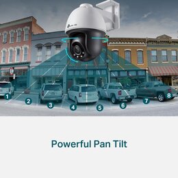 TP-Link VIGI 4MP Outdoor Full-Color Pan Tilt Netzwerk Kamera, 4.0 mm