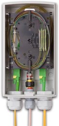 Lightwin IP54 Kunststoff Wandspleissbox mit 4x SC-Simplex