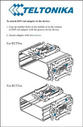 Teltonika DIN Rail / Hutschienen Adapter für RUT5, RUT9 und RUT2 Router Serie (PR5MEC00)