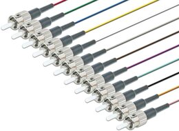 Lightwin Faserpigtail, Singlemode 9/125µm, OS2, ST, 12er Set