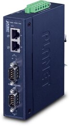 PLANET IP30 Industrial 2-Port RS232/RS422/RS485 Serial Device Server